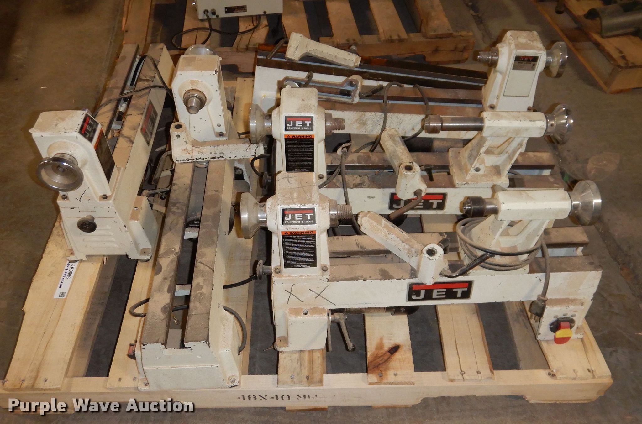 (5) Jet JML1014 wood lathes in Des Moines, IA Item JK9566 sold