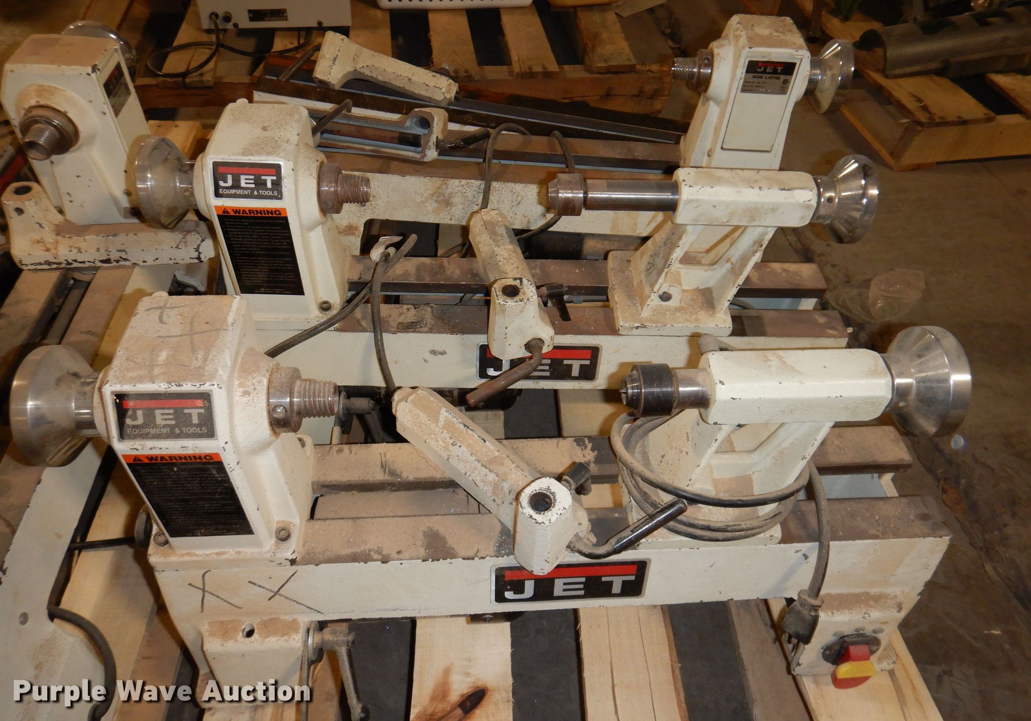(5) Jet JML1014 wood lathes in Des Moines, IA Item JK9566 sold
