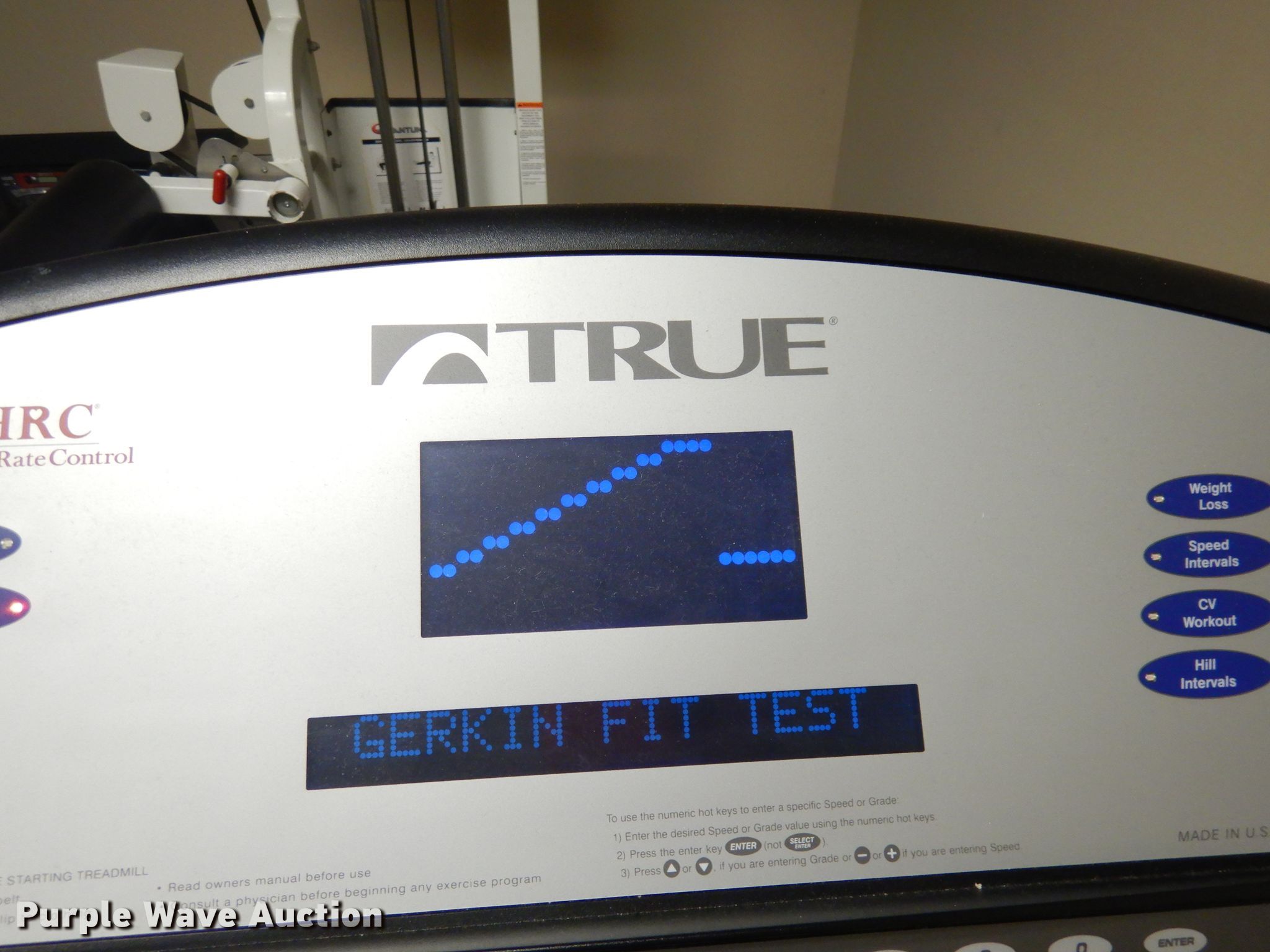 True Drive S treadmill in Olathe, KS Item JV9447 sold Purple Wave