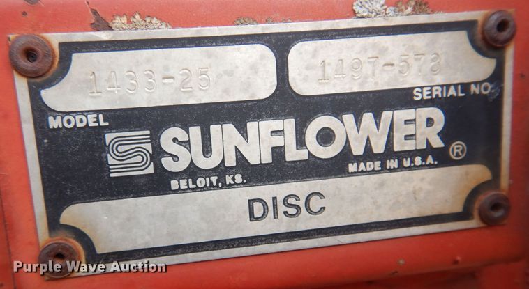 image for item DF0079 Sunflower  double off-set disk