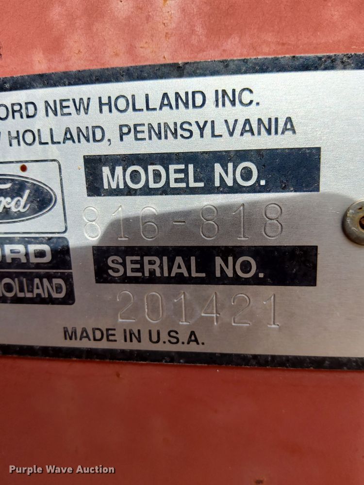 image for item DF0095 New Holland 816-818  silage wagon