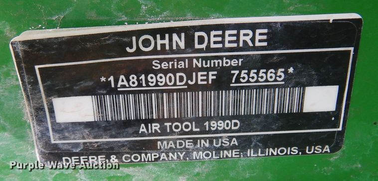 image for item DF0097 2014 John Deere 1990 CCS  air seeder