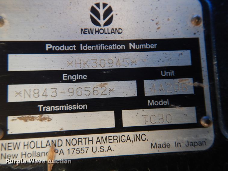 image for item DK4279 New Holland TC30  tractor