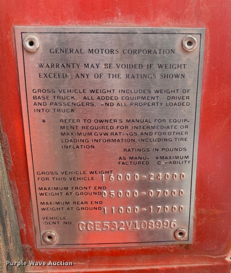 image for item DM8273 1972 Chevrolet  grain truck