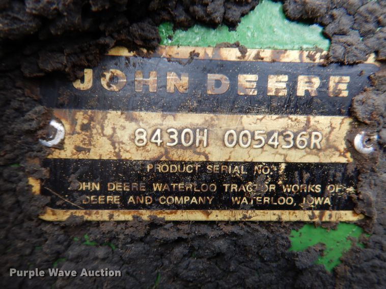 image for item DN1358 1978 John Deere 8430  4WD tractor