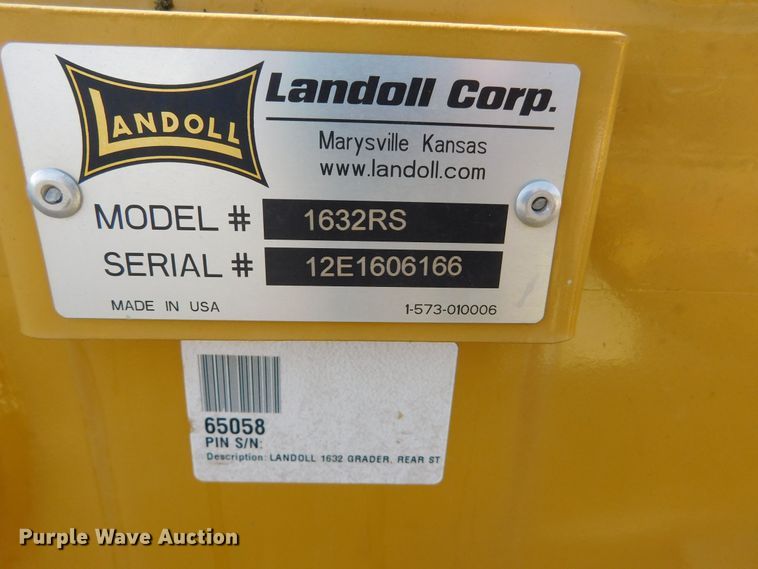 image for item GP9551 Landoll 1632RS  scraper