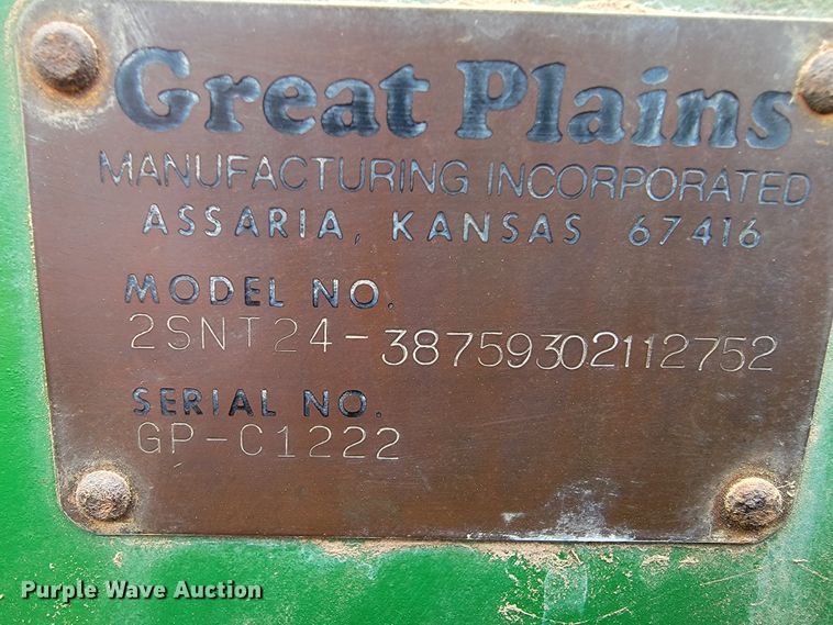image for item JE9901 Great Plains 2SNT24  grain drill