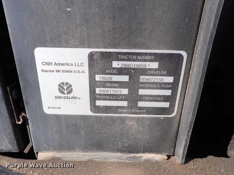image for item DI1800 2009 New Holland T6020  tractor