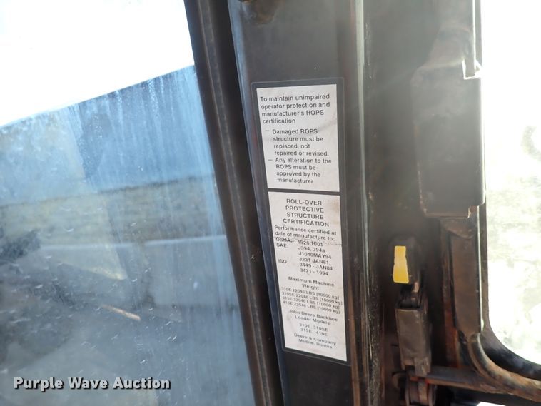 image for item DI1811 1997 John Deere 310E  backhoe