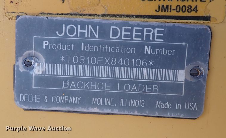 image for item DI1825 1998 John Deere 310E  backhoe