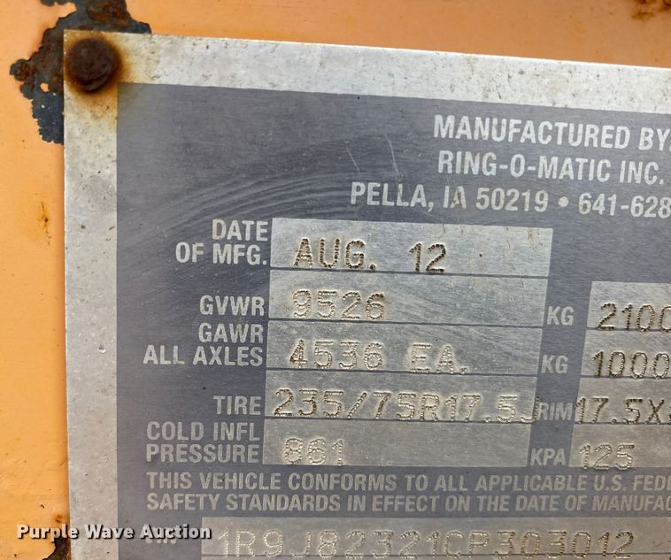 image for item DM8303 2012 Ring-o-matic 850  vacuum excavator