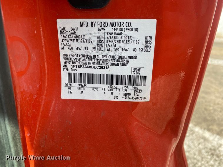 image for item DM8313 2011 Ford F250 Super Duty  pickup truck