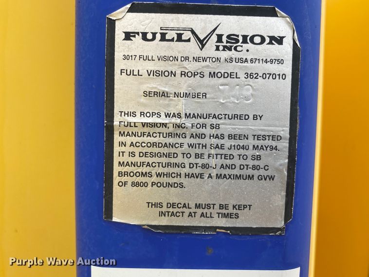 image for item DM8317 2007 Superior DT80CT  broom