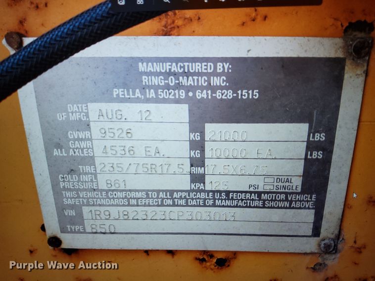 image for item IE9650 2012 Ring-o-matic 850  vacuum excavator