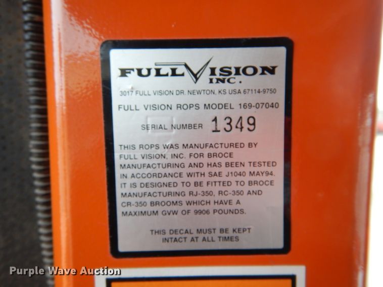 image for item IE9657 2006 Broce RJ-350  broom