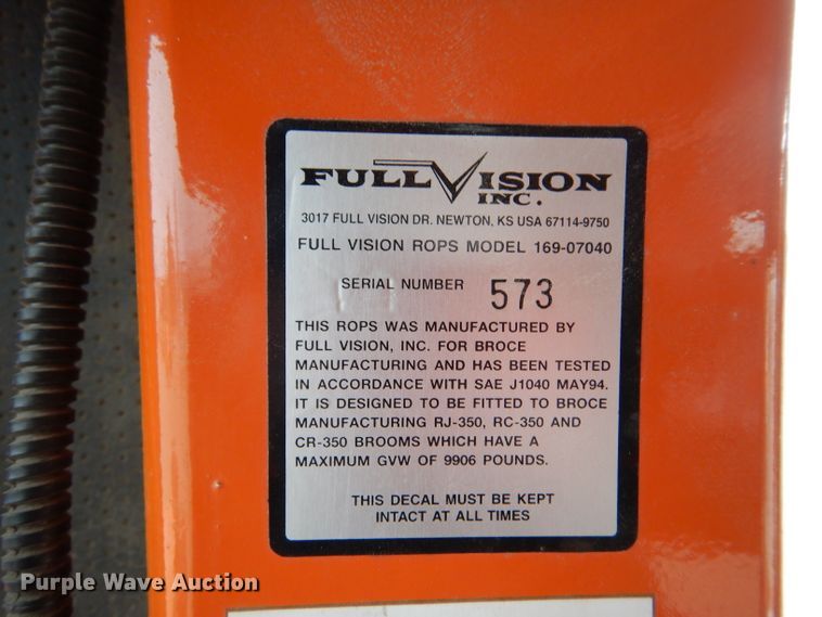 image for item IE9659 2004 Broce RJ-350  broom