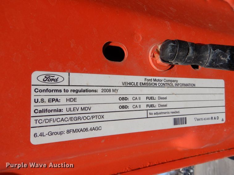 image for item IE9677 2008 Ford F250 Super Duty XL  utility bed pickup truck