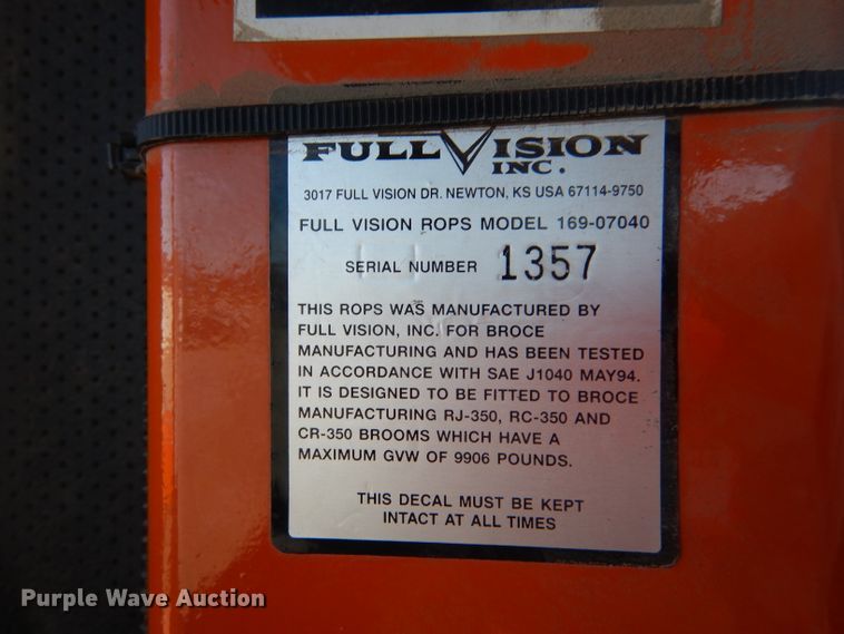 image for item IE9683 2006 Broce RJ-350  broom