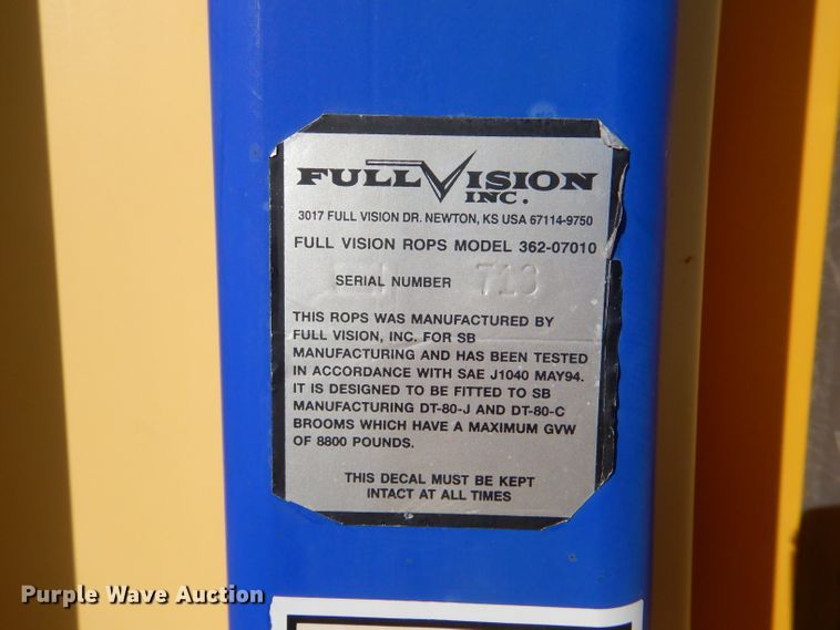 image for item IE9685 2007 Superior DT80-C  broom