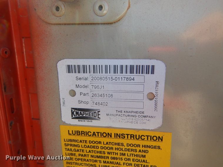 image for item IE9688 2008 Ford F250 Super Duty XL  utility bed pickup truck