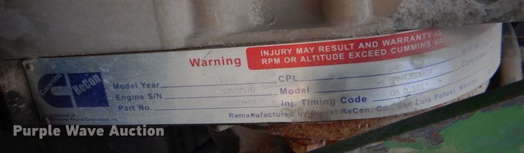 image for item DH8197 1990 Kenworth T600  semi truck