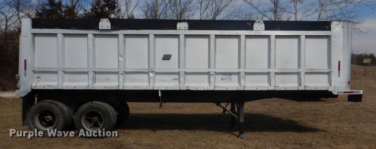 image for item DH8201 1977 East  end dump trailer