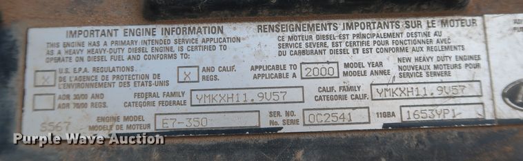 image for item DK3577 2000 Mack RD688S  semi truck