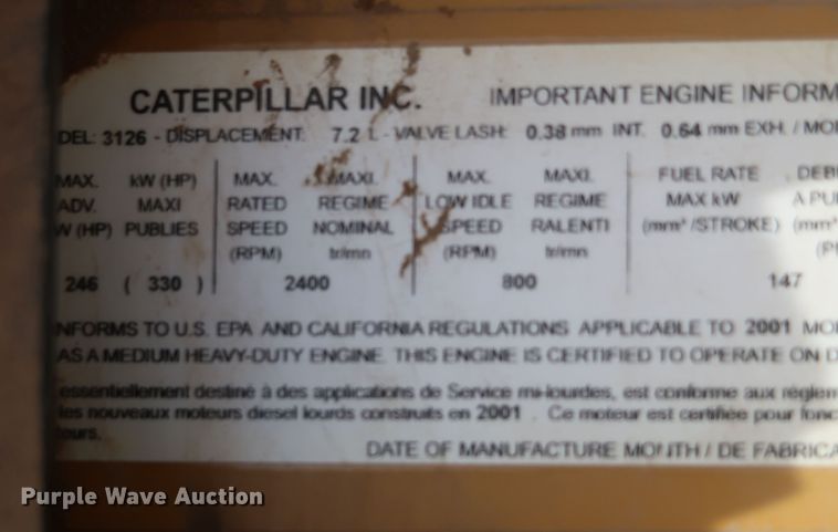 image for item DK3580 2002 Peterbilt 330  mobile command center