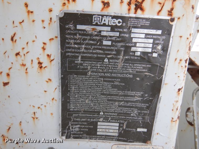 image for item DK4286 2006 Ford F750 Super Duty  bucket truck