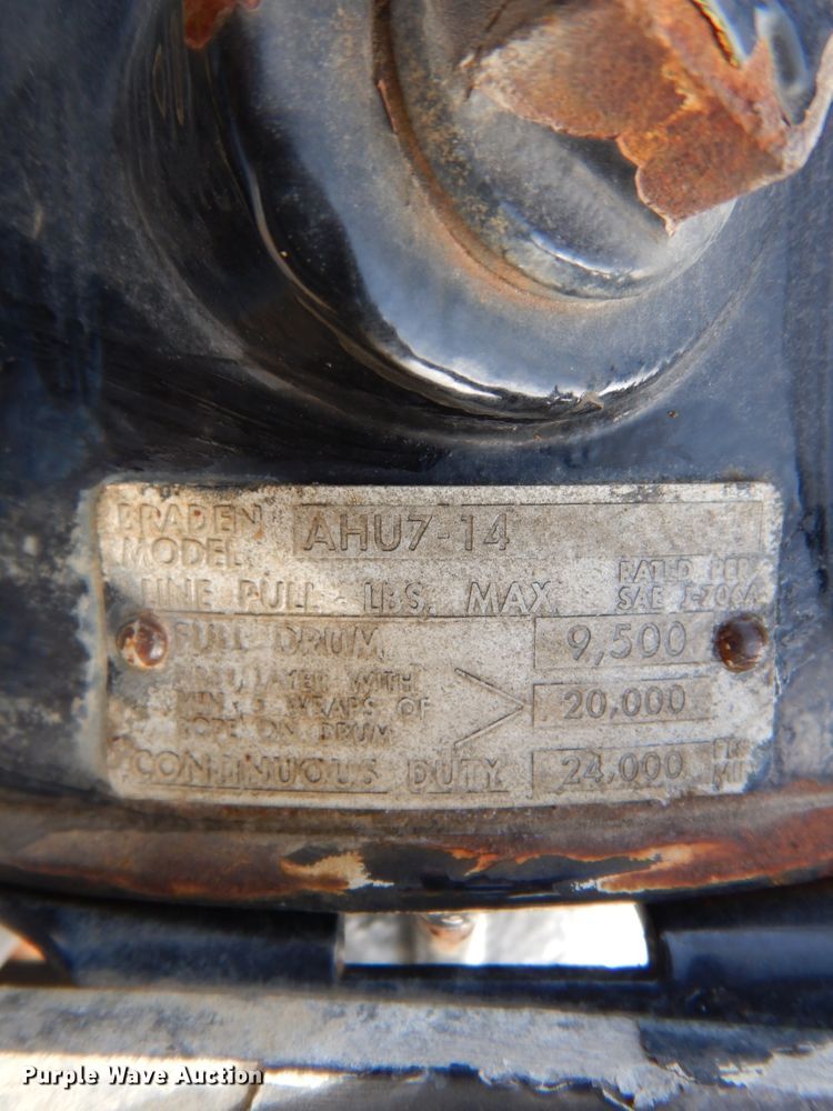 image for item DN1319 2007 Trail King TK70DGHT-502  lowboy equipment trailer