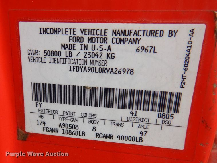 image for item IM9770 1994 Ford LTL 9000  semi truck