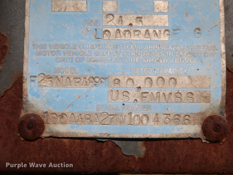 image for item IY9111 1998 Daco F25NAR4898  flatbed trailer