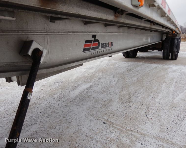 image for item JK9777 1999 Benson  flatbed trailer