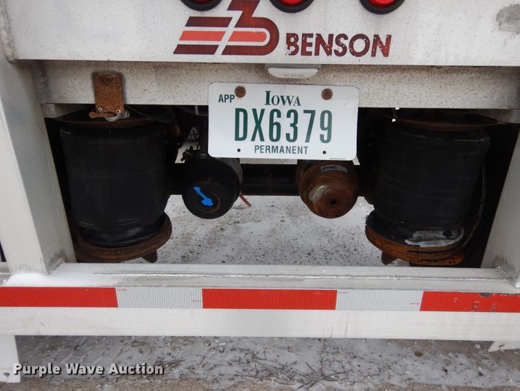 image for item JK9777 1999 Benson  flatbed trailer