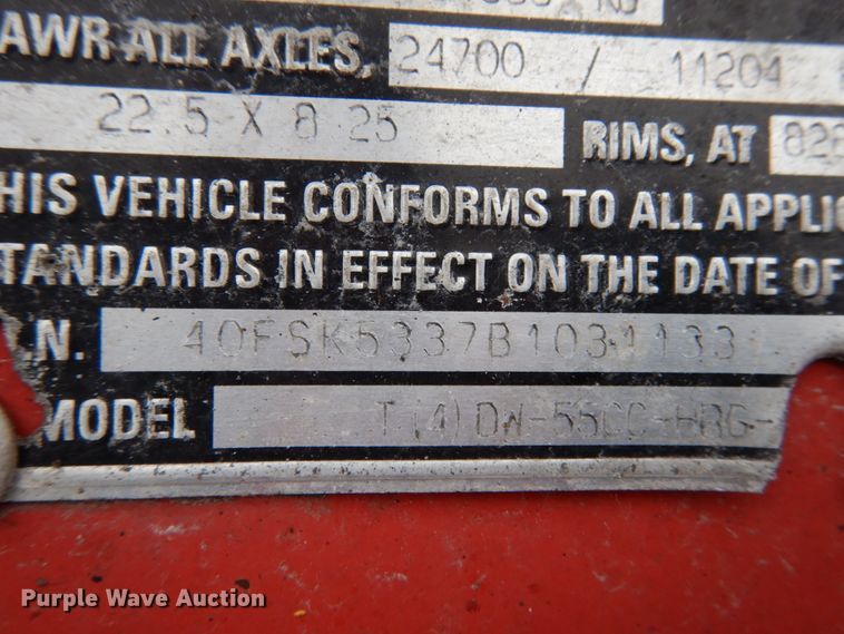 image for item JK9779 2011 Talbert  lowboy equipment trailer