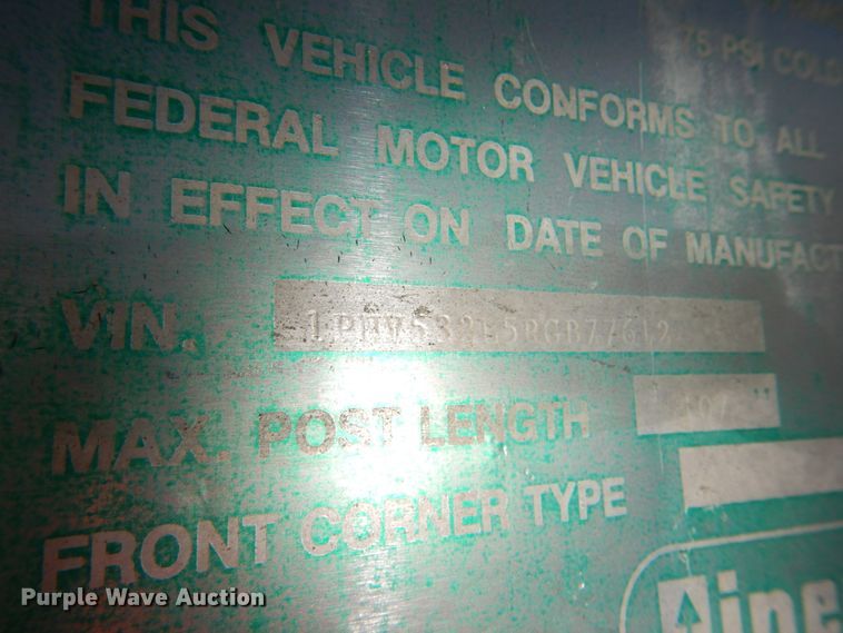 image for item JS9690 1994 Pines  dry van trailer