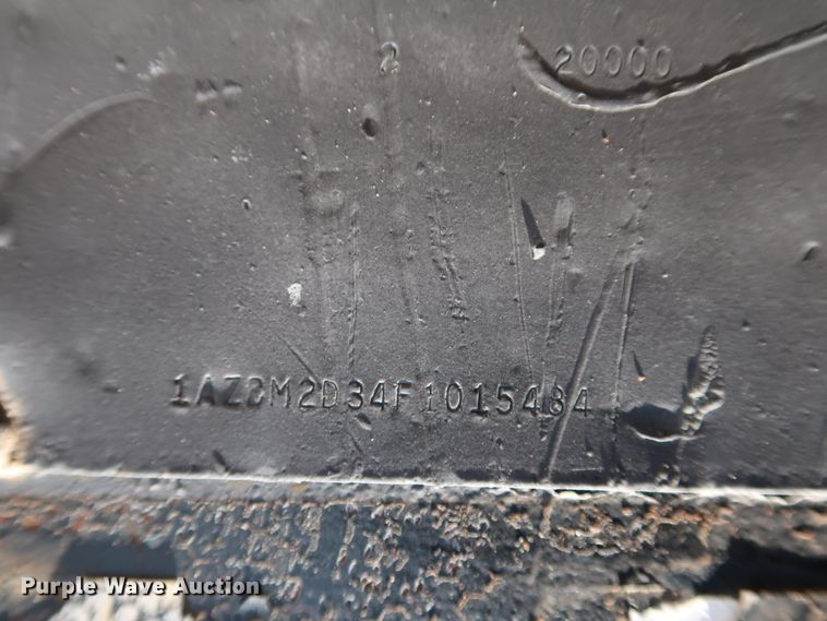 image for item KQ9850 1984 Aztec  extendable flatbed trailer