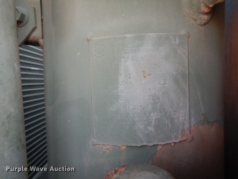 image for item DI8627 1987 Ingersoll Rand P-250-W-D-M-H268  air compressor