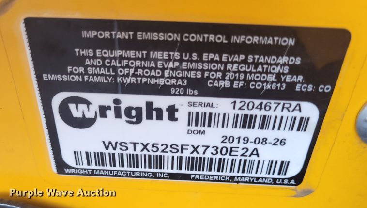 image for item DM1045 2019 Wright  lawn mower