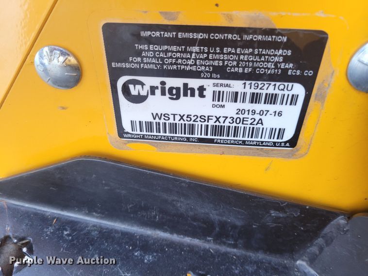 image for item DM1046 2019 Wright Stander X  lawn mower