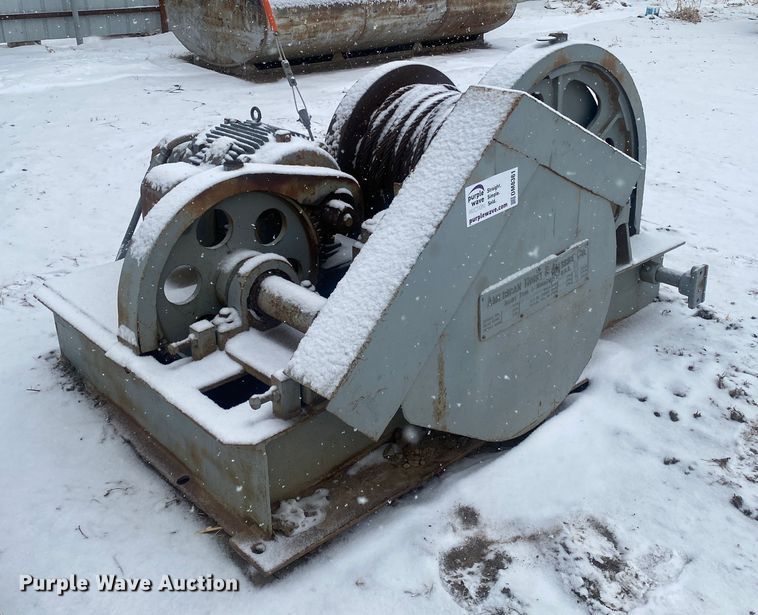 image for item DM8361 American Hoist 20-30  rail car winch