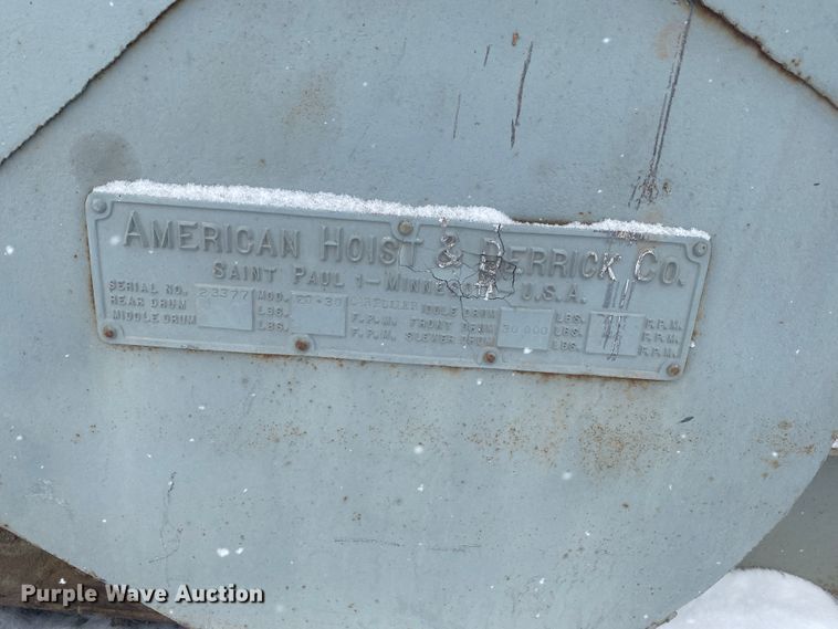 image for item DM8361 American Hoist 20-30  rail car winch