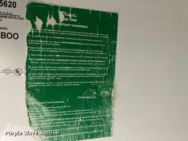 image for item DM8376 True T-49F  refrigerator