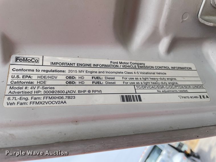 image for item DN0231 2015 Ford F550  SuperCab utility / service truck