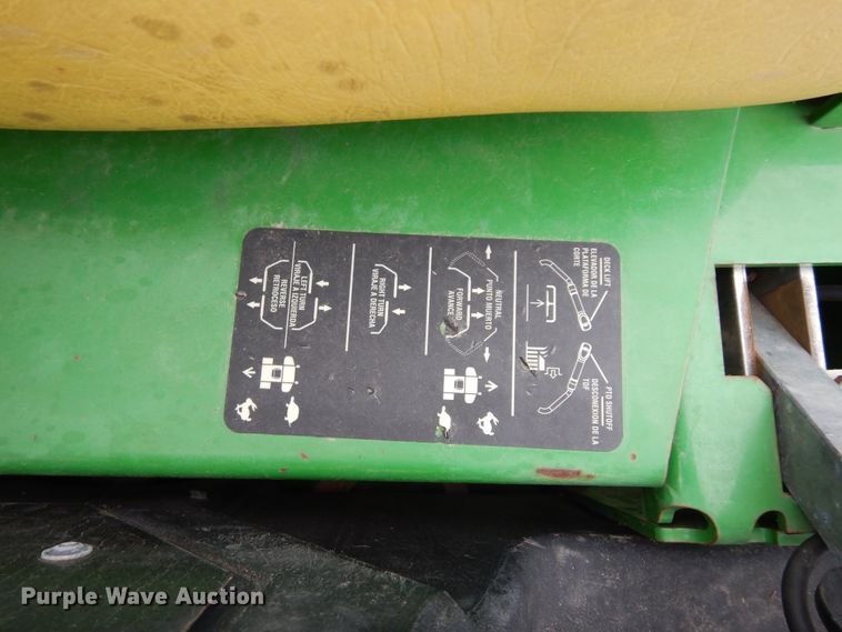 image for item EY9798 2015 John Deere Z997R  ZTR lawn mower