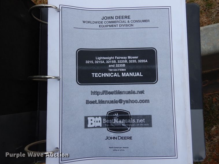 image for item EY9803 John Deere 3215B  reel mower