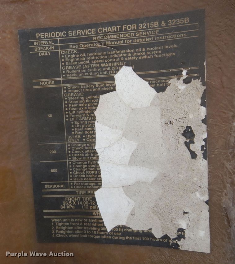 image for item EY9803 John Deere 3215B  reel mower