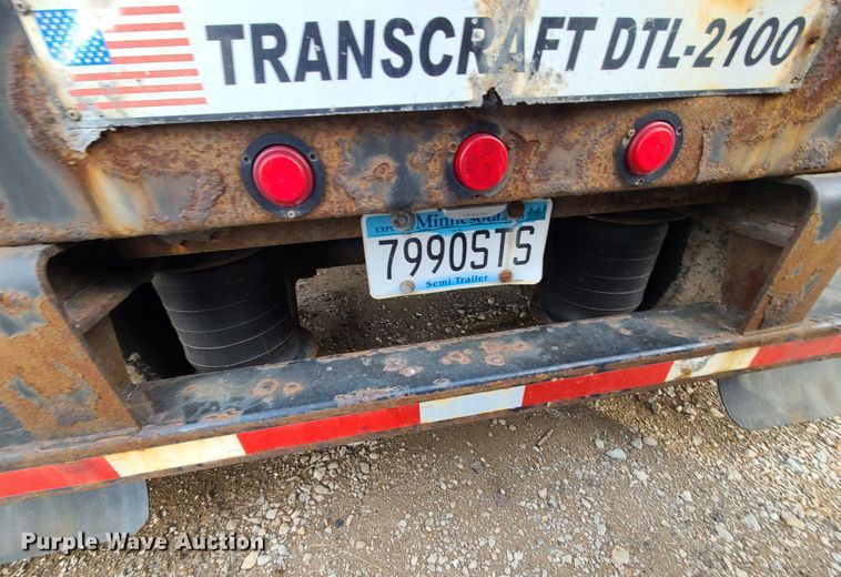 image for item IF9333 2008 Transcraft DTL-2100  drop deck trailer