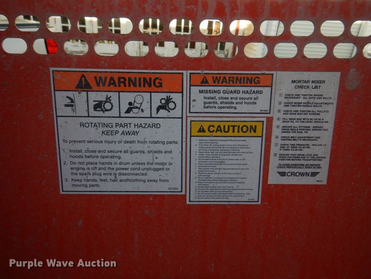 image for item IM9646 Crown  mortar mixer