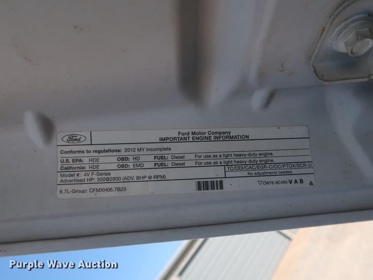 image for item IY9147 2012 Ford F550 Super Duty XL  Crew Cab utility / service truck